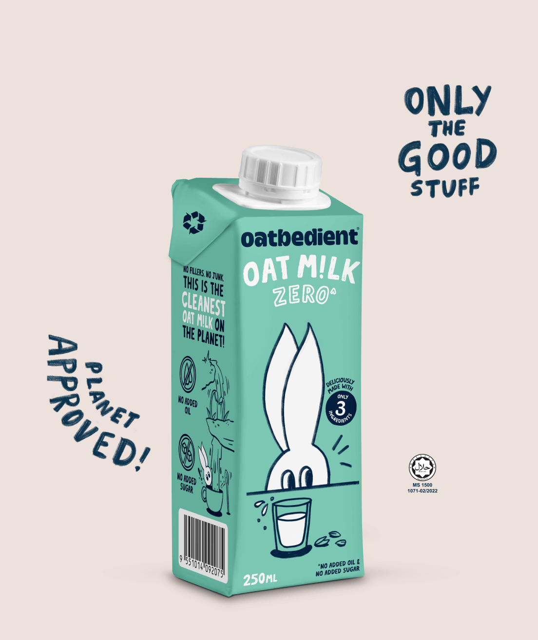 oat milk with no added table sugar