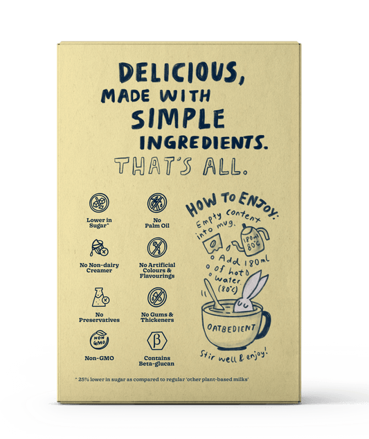 Oat Milk Lite box back view