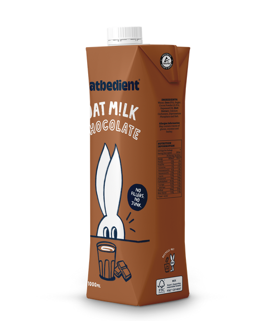 oat milk chocolate carton sideview