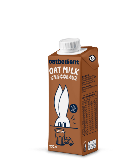 oat milk chocolate sideview