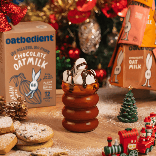Festive Peppermint Oat Mocha