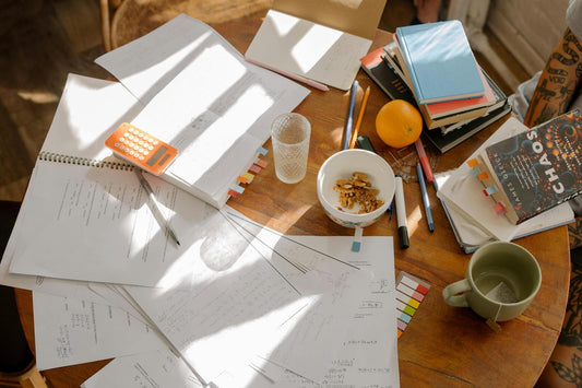 studying with snacks