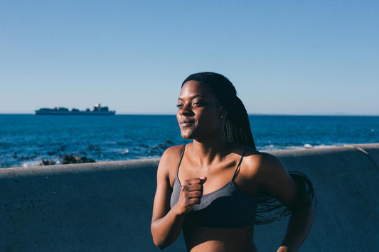 healthy woman running
