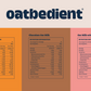 oatbedient oat milk powder series nutrition information