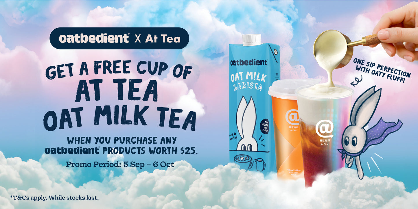 [Not For Sale] GWP - Oatbedient x At Tea Oat Milk Tea Voucher