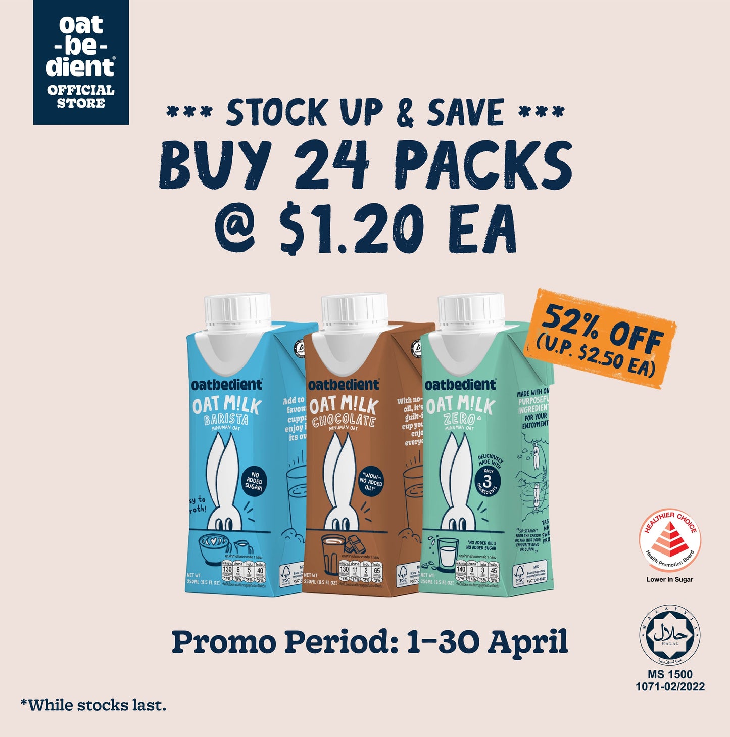 Buy 24 packs @ $60 ($2.50 each, 52% off)