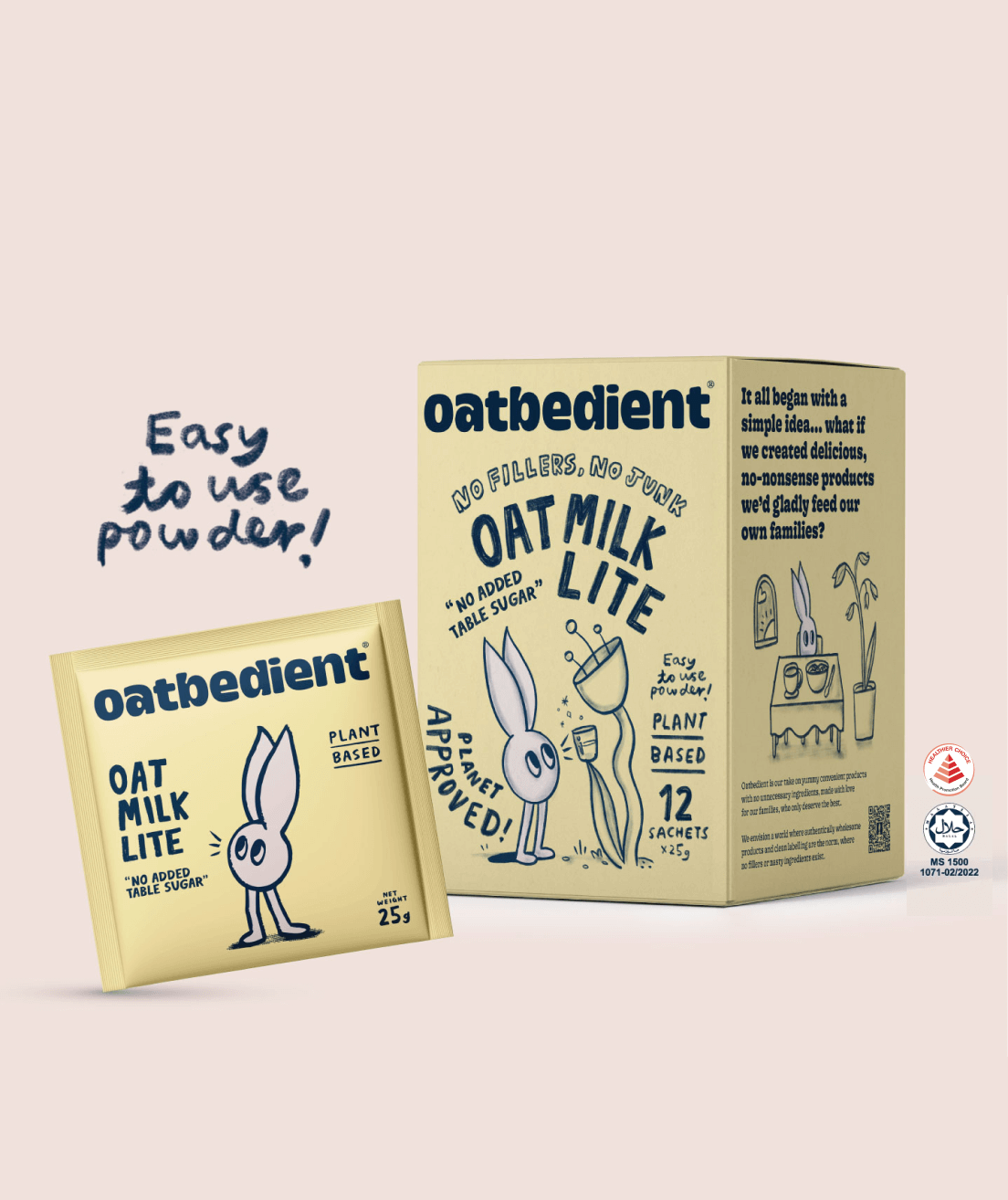 Oat Milk Lite box and sachet