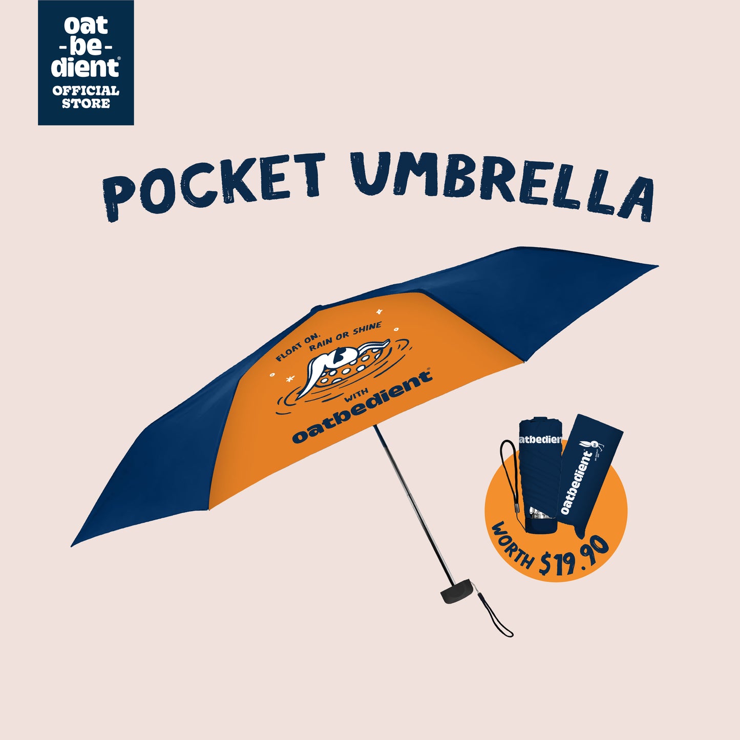 Oatbedient Pocket Umbrella