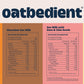 oat milk powder nutrition facts