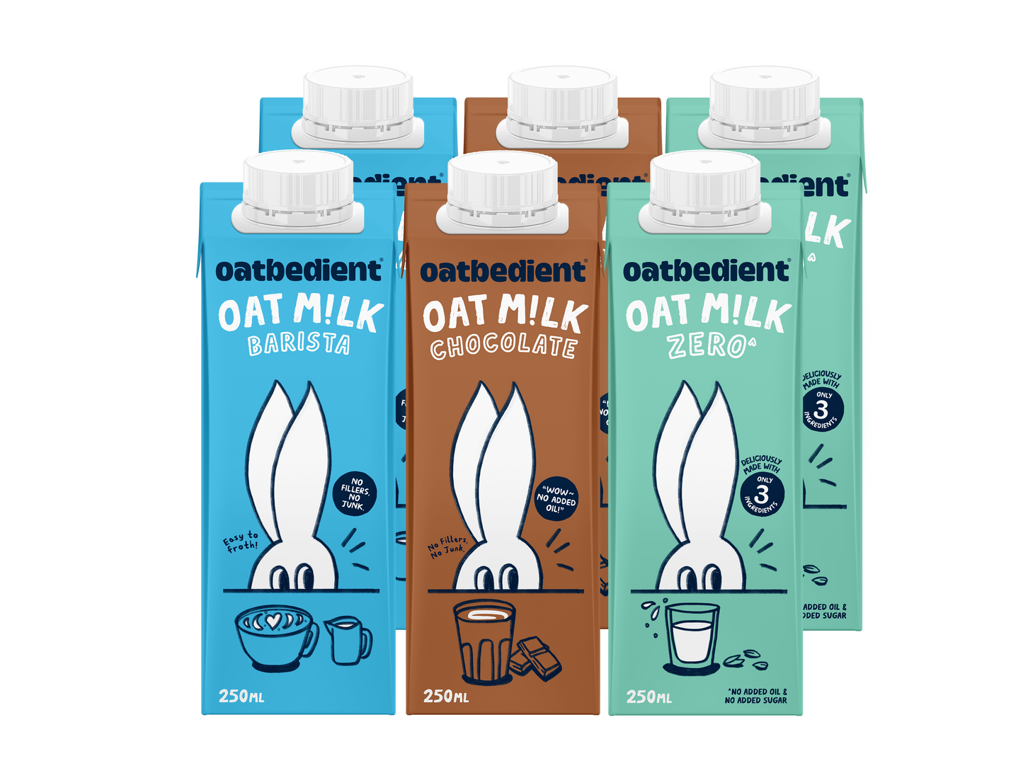 bundle of oat drink in milk cartons