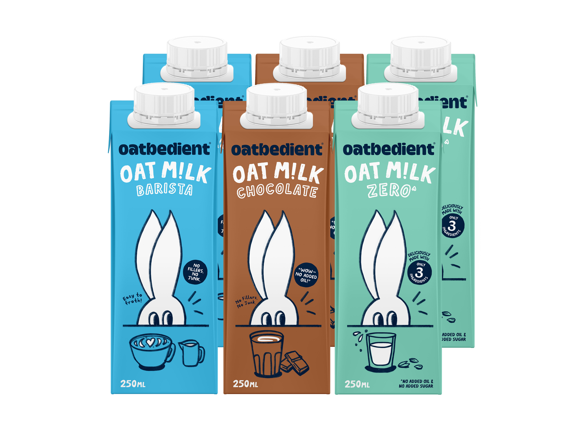 bundle of oat drink in milk cartons