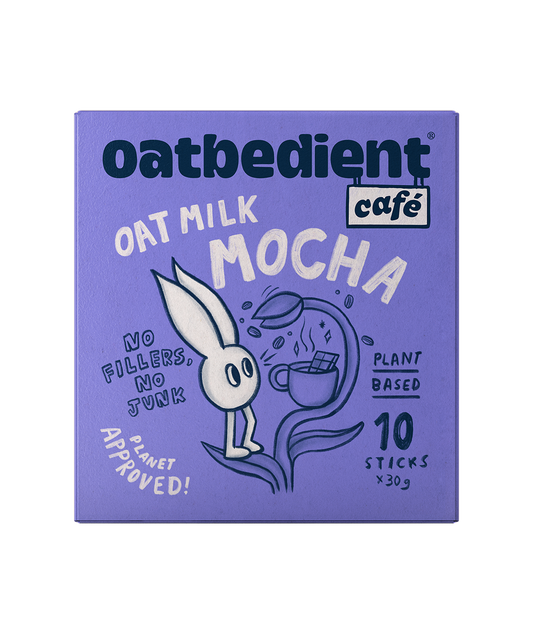 oat milk with coffee: Oatbedient Oat Milk Mocha