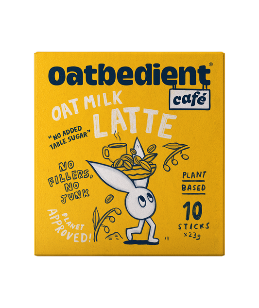 Oat Milk Latte box and sachet