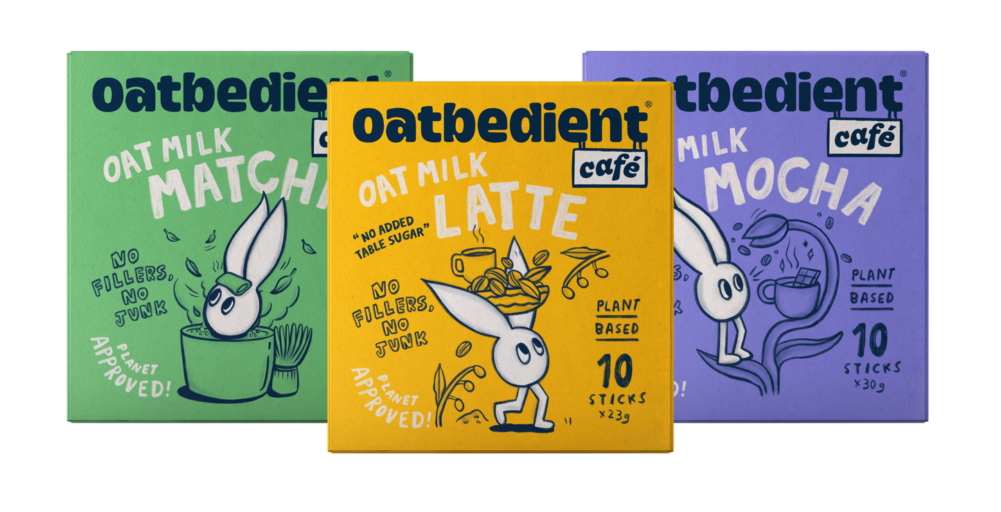 oat latte, mocha and matcha trio bundle
