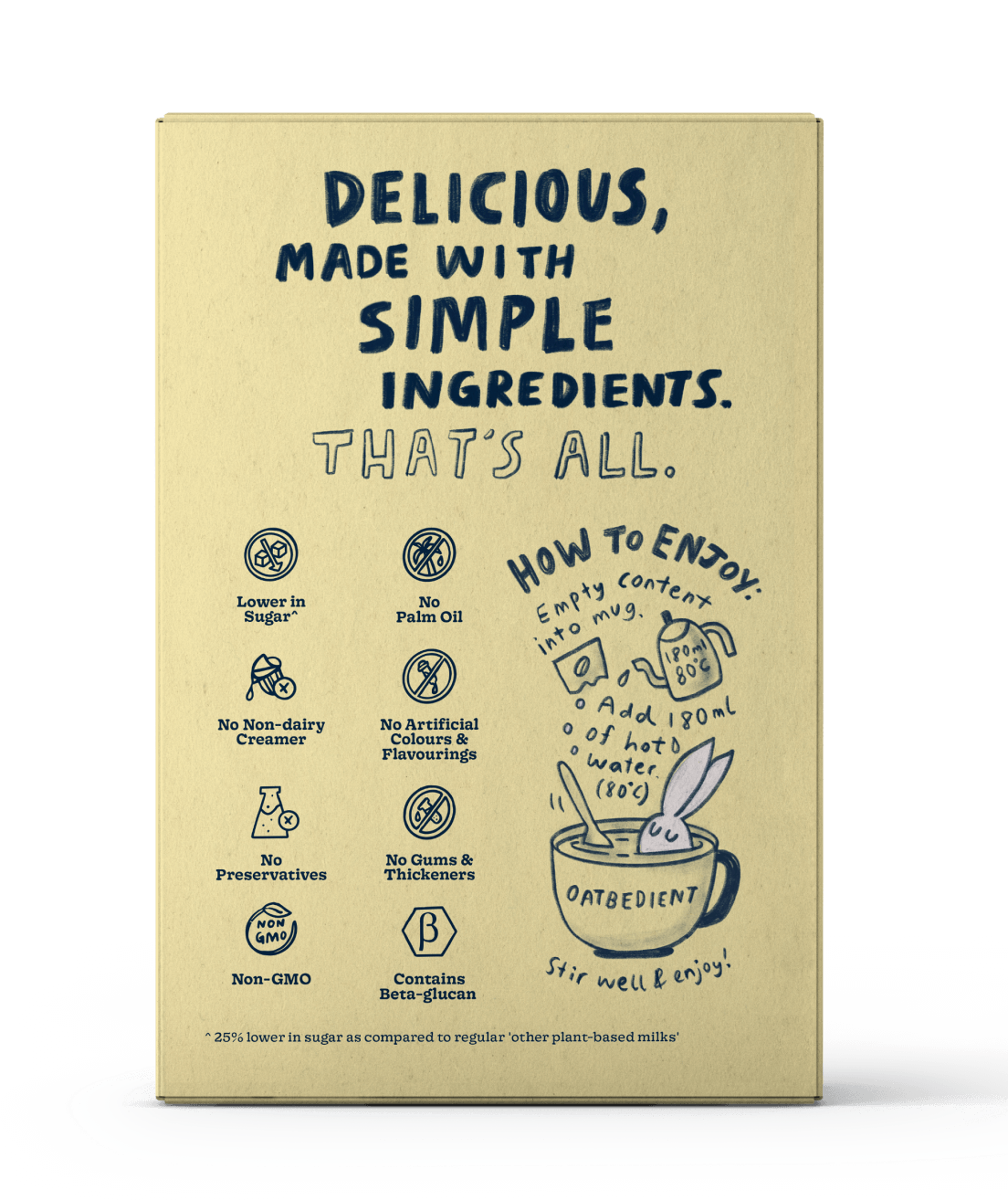Oat Milk Lite box back view