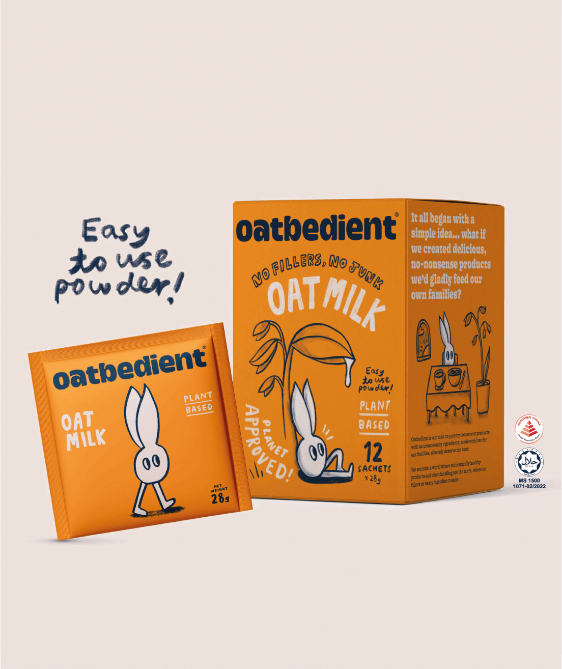 Oatbedient oat mlk box  and sachet