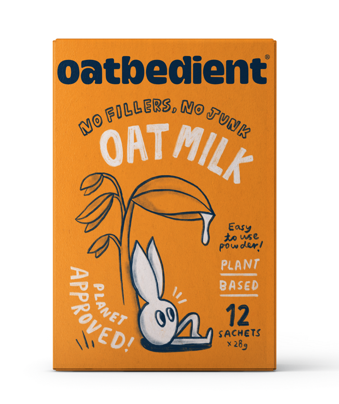 Oatbedient oatmilk box of 12 sachets